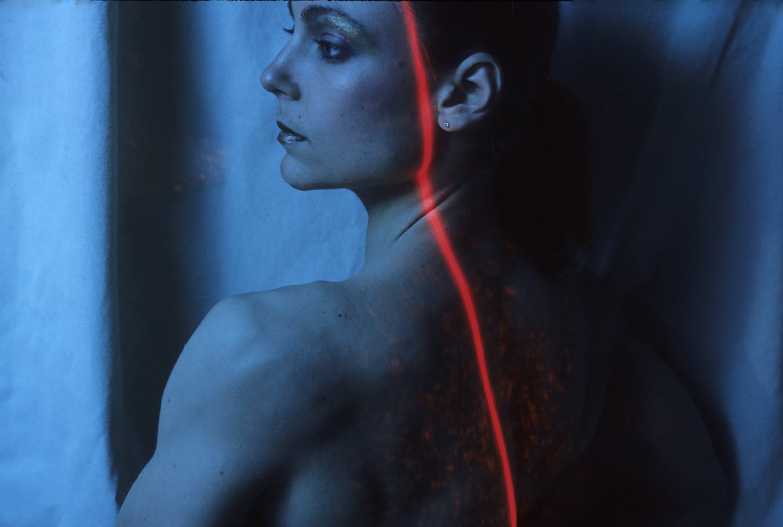 Light Drawings — Beth With Laserslash No1